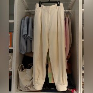 Chic Cream Women's Trousers